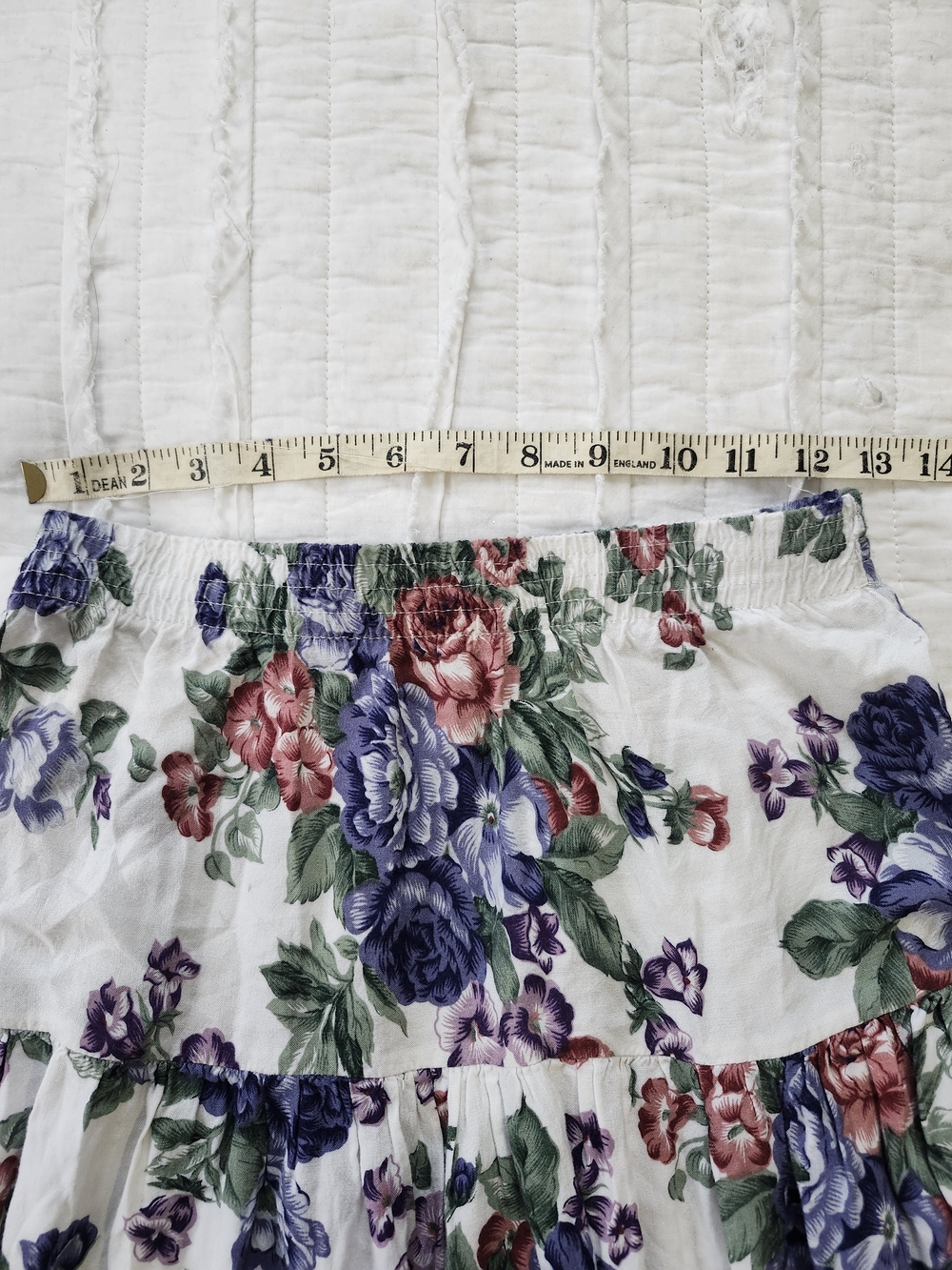 Vintage Jessica Scott Button-Front Cottagecore Floral Boho Women's M Midi Skirt - Picture 4 of 9